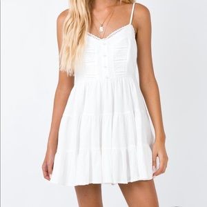 Princess Polly, Dlaney Mini dress, white, Size 2